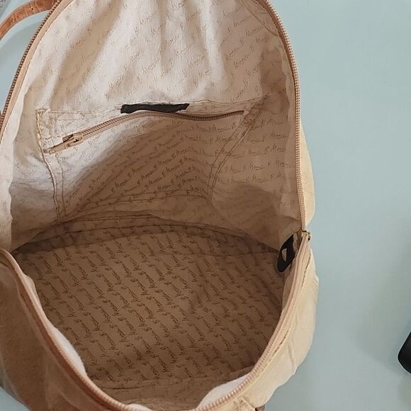 Mona B Leather and Canvas Bag - Picture 3 of 9